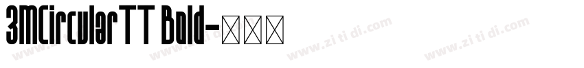 3MCircularTT Bold字体转换